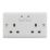 Energenie MiHome 13A 2-Gang SP Switched Smart Socket White