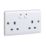 Energenie MiHome 13A 2-Gang SP Switched Smart Socket White