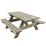 Forest Small Rectangular Garden Picnic Table 1500mm x 1500mm x 700mm