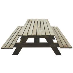Forest Small Rectangular Garden Picnic Table 1500mm x 1500mm x 700mm