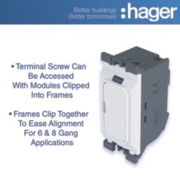 Hager Sollysta WMGFU13 13A Grid Fused Spur White