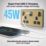 British General Evolve 13A 2-Gang SP Switched Socket + 3.25A 45W 2-Outlet Type C USB Charger Satin Brass with Black Inserts