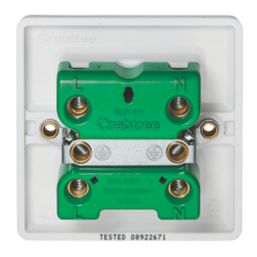 Crabtree Instinct 50A 1-Gang DP Control Switch White