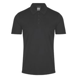 Regatta Honestly Made Polo Shirt Black Medium 40" Chest