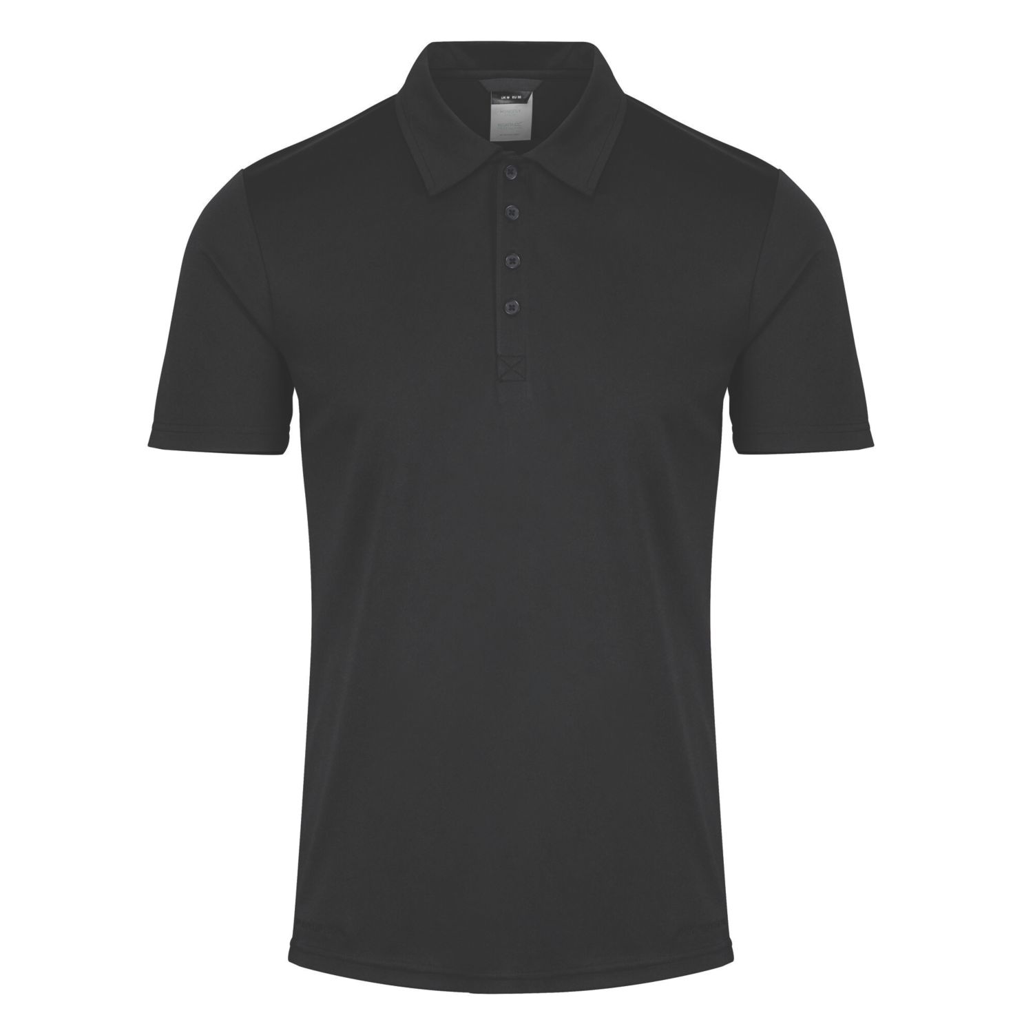 Regatta Honestly Made Polo Shirt Black Medium 40" Chest (997JT)