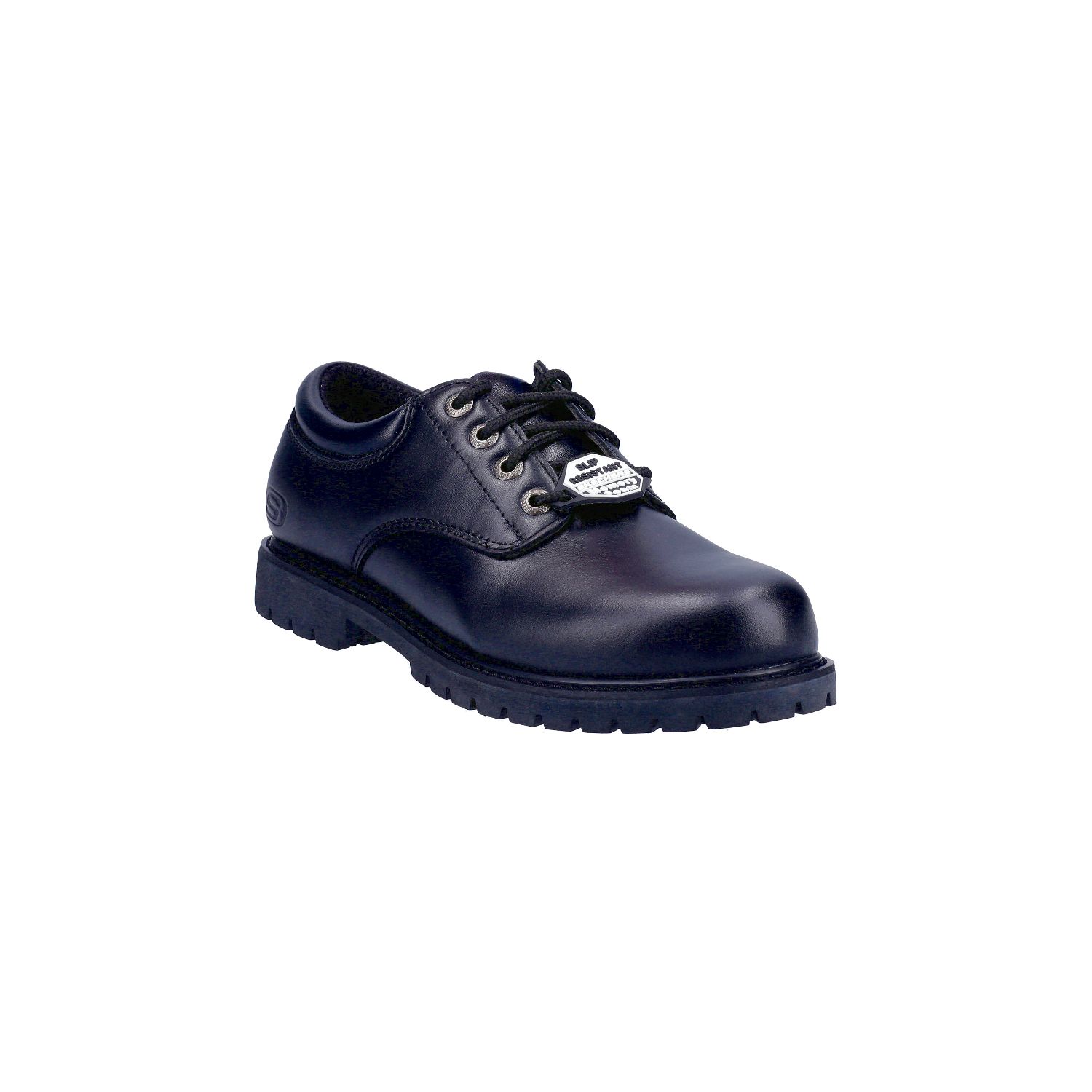 Skechers Cottonwood Elks Size 6 Black Non Safety Shoes (997JV)