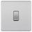 LAP  20A 16AX 1-Gang 2-Way Light Switch  Brushed Stainless Steel