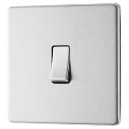 LAP  20A 16AX 1-Gang 2-Way Light Switch  Brushed Stainless Steel