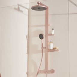 Ideal Standard Alu+ 
 HP/Combi Flexible Exposed Rose Thermostatic Mixer Shower