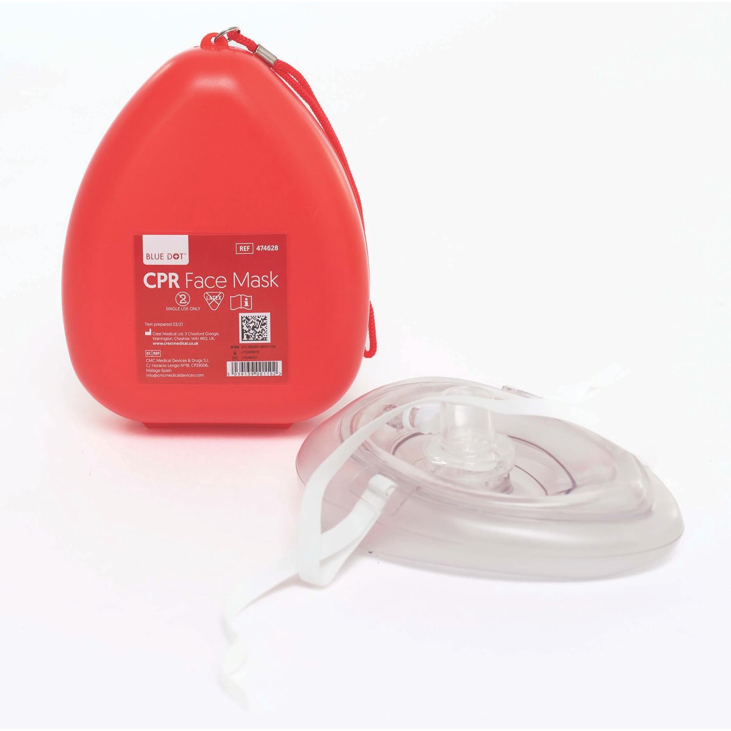 Wallace Cameron CPR Blue Dot Pocket Face Mask (997PP)