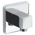 Bristan  Easyfit Contemporary Square Shower Wall Outlet Chrome 55mm