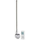 Towelrads Smart Timed Thermostatic Electric Element with Remote Chrome 1000W