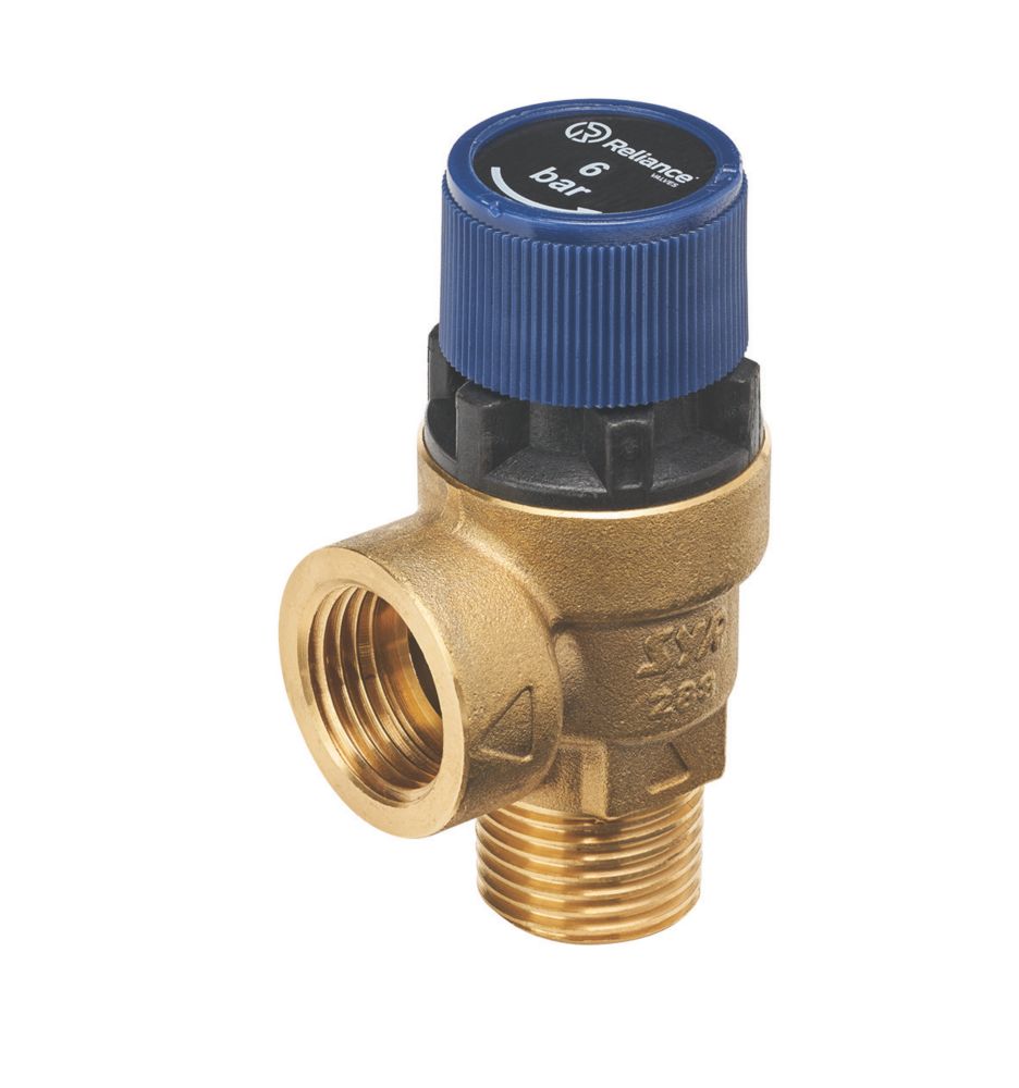 Reliance Valves 102 Series Potable Water Pressure Relief Valve Male & Female 0-6.0bar 1/2" x 1/2"