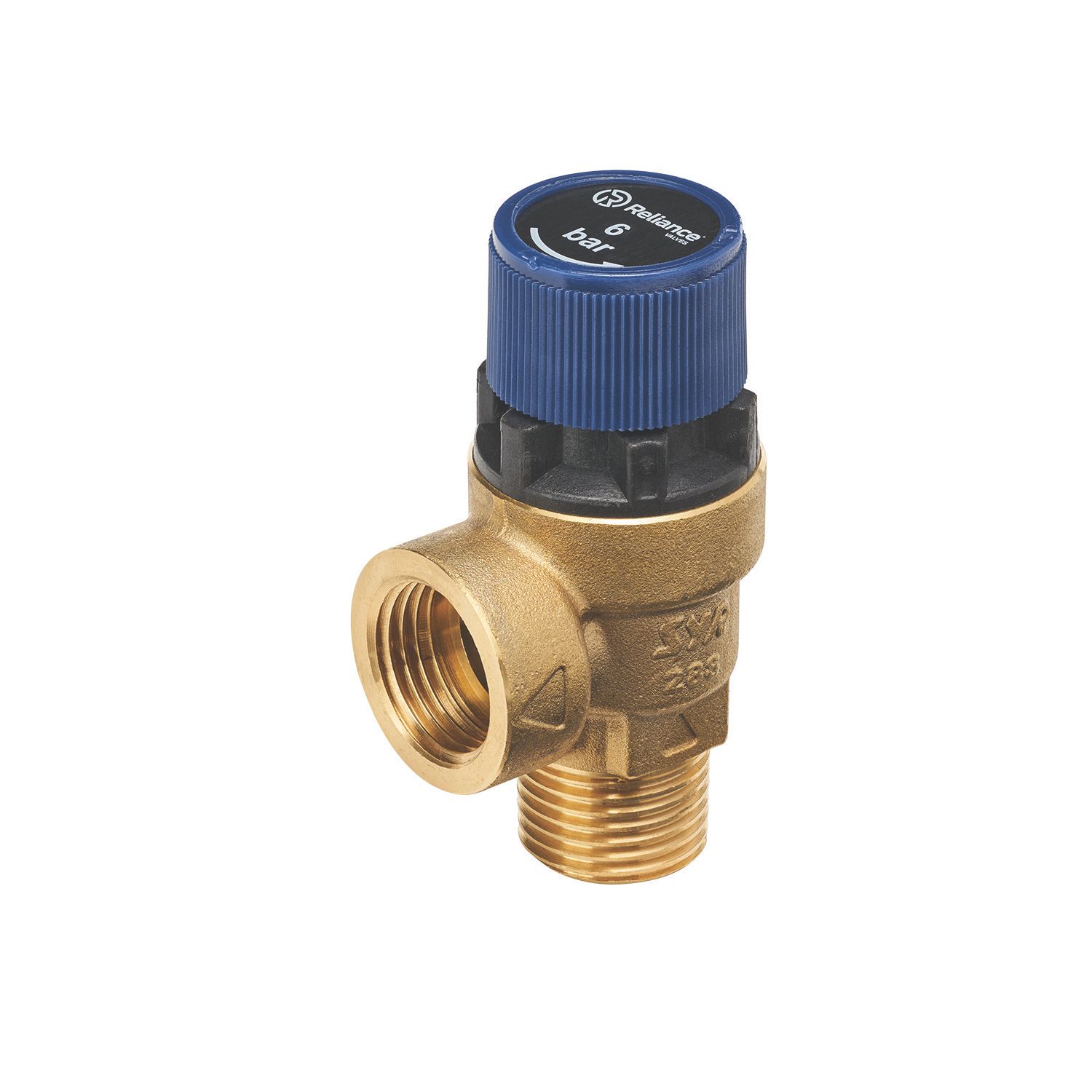 Reliance Valves 102 Series Potable Water Pressure Relief Valve Male & Female 0-6.0bar 1/2" x 1/2" (997TY)