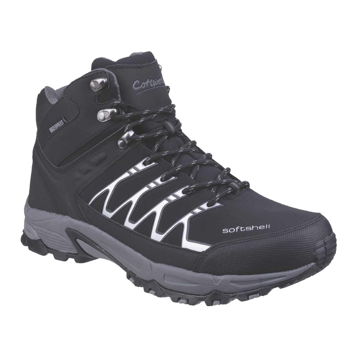 Cotswold Abbeydale Mid Hiker Size 14 Black Waterproof Non Safety Work Boots (997XE)