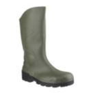 Dunlop Devon Size 6.5  Dark Green Steel Toe Cap Safety Wellies