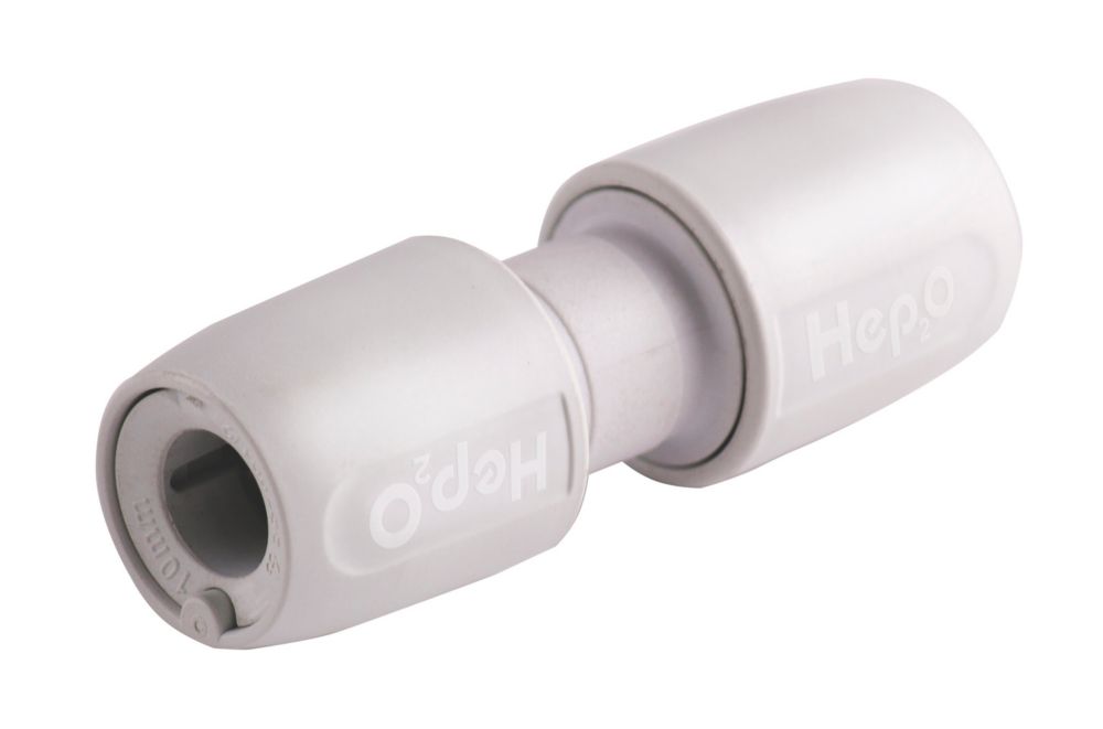 Hep2O  Plastic Push-Fit Equal Coupler 10mm