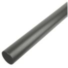 FloPlast  Push-Fit Plain-End Pipes Cast Iron Effect 110mm x 1.8m 2 Pack