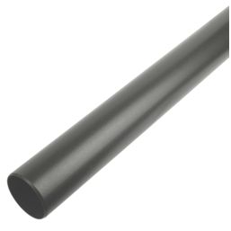 FloPlast  Push-Fit Plain-End Pipes Cast Iron Effect 110mm x 1.8m 2 Pack