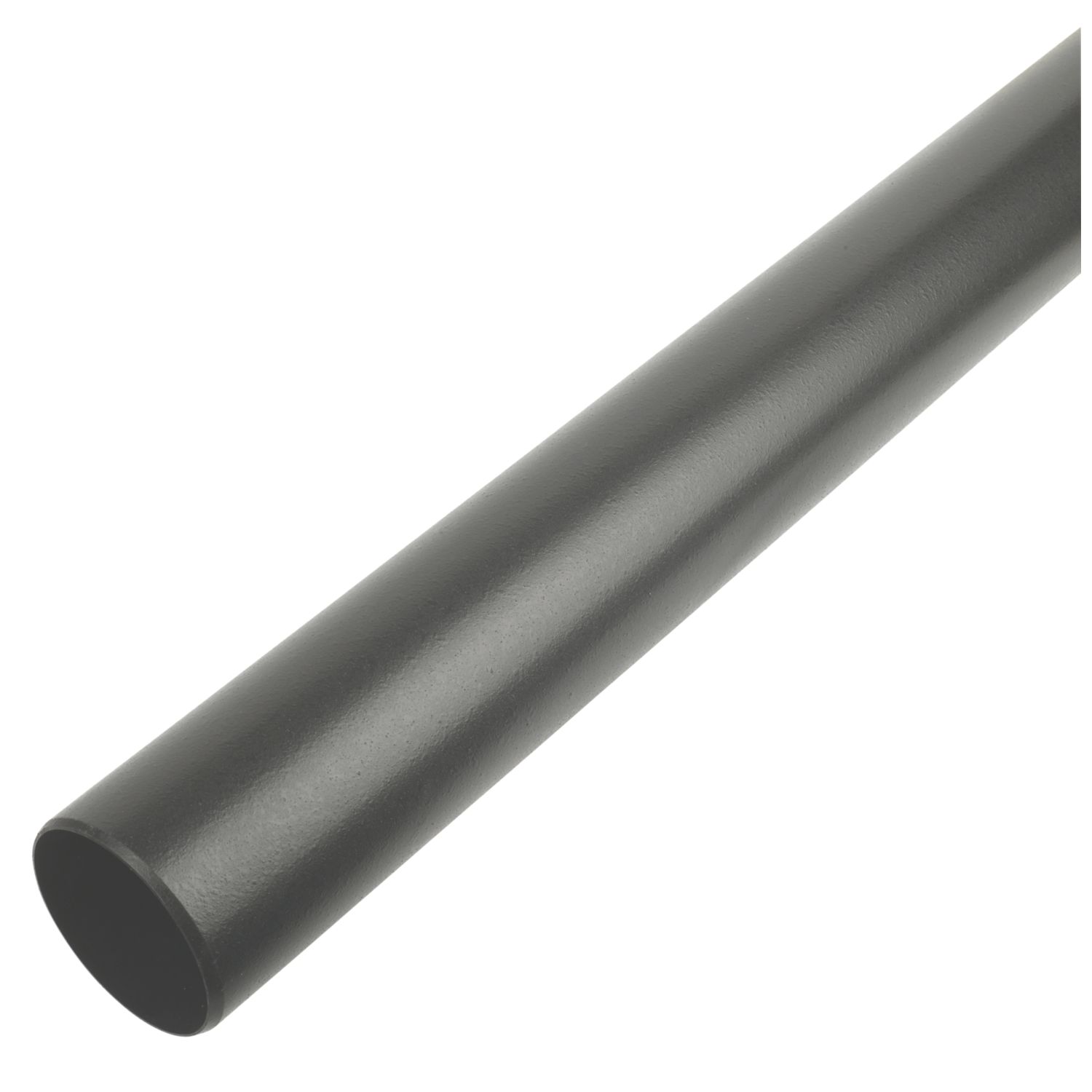 FloPlast Push-Fit Plain-End Pipes Cast Iron Effect 110mm x 1.8m 2 Pack (99851)