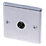LAP  1-Gang Female Coaxial TV Socket Brushed Stainless Steel