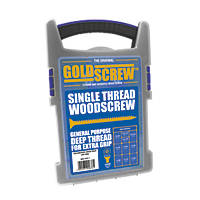 Goldscrew  PZ Countersunk Woodscrews Trade Case Grab Pack 1000 Pcs