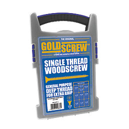 Goldscrew  PZ Double-Countersunk Woodscrews Trade Case Grab Pack 1000 Pcs