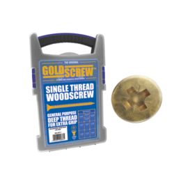 Goldscrew  PZ Double-Countersunk Woodscrews Trade Case Grab Pack 1000 Pcs