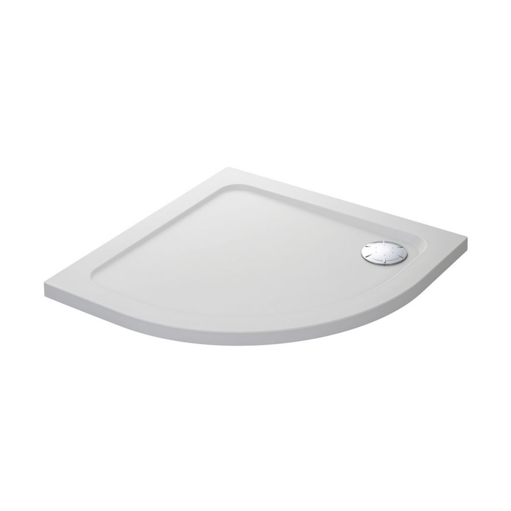 Mira Flight Safe Quadrant Shower Tray White 800mm x 800mm x 40mm - Screwfix