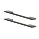 Essentials Cacao D Handle Matt Black 220mm 2 Pieces