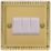 Varilight  10A 3-Gang 2-Way   Georgian Brass