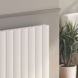 Reina Loco Double 600mm x 1230mm 4567BTU White Horizontal Designer Radiator