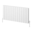Reina Loco Double 600mm x 1230mm 4567BTU White Horizontal Designer Radiator