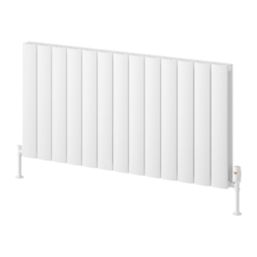 Reina Loco Double 600mm x 1230mm 4567BTU White Horizontal Designer Radiator