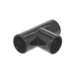 FloPlast Overflow Tee Black 21.5mm 5 Pack