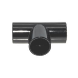 FloPlast Overflow Tee Black 21.5mm 5 Pack