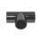 FloPlast Overflow Tee Black 21.5mm 5 Pack