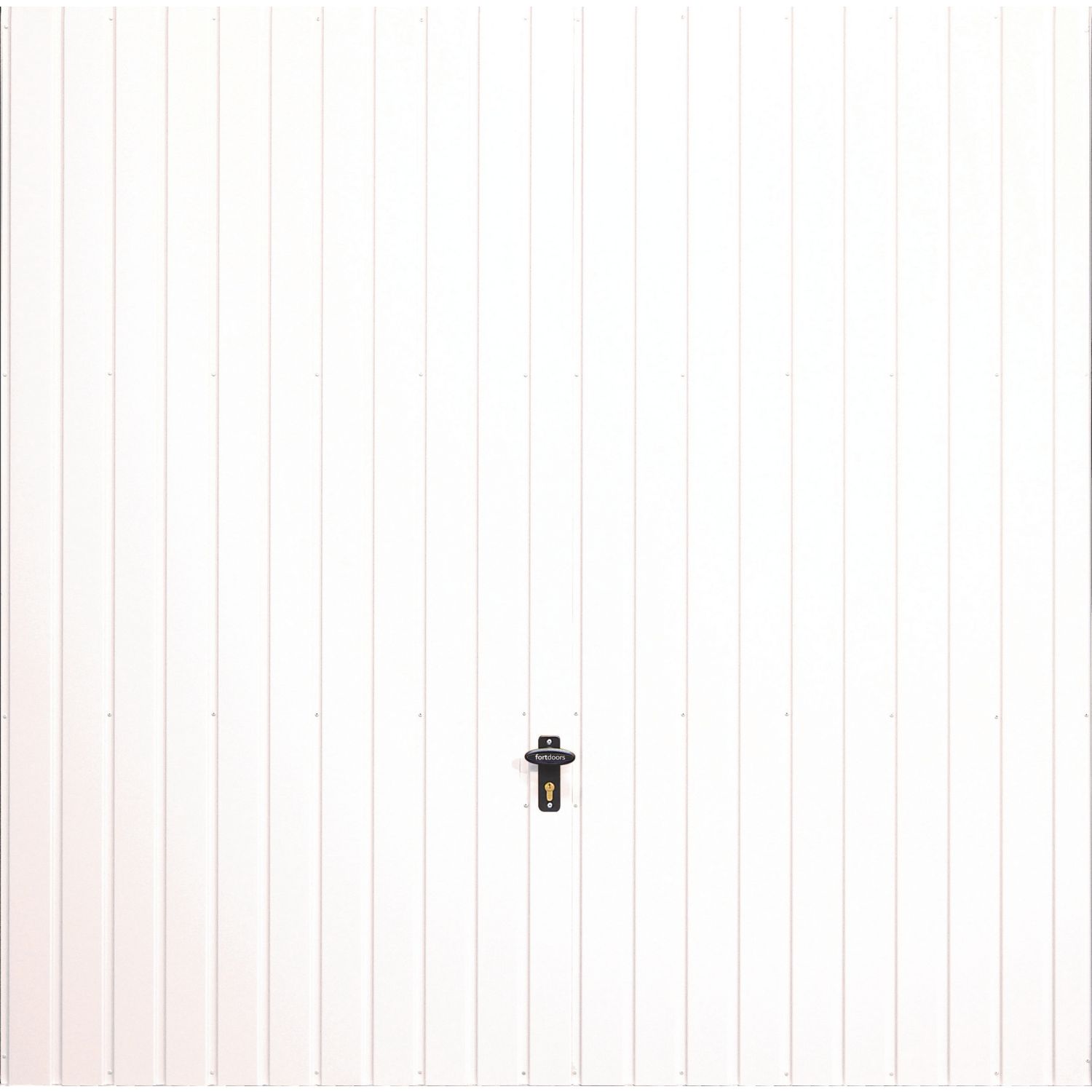 Gliderol Vertical 7' 6" x 7' Non-Insulated Frameless Steel Up & Over Garage Door White (998FR)