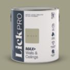 LickPro Max+ 2.5Ltr Green BS 12 B 21 Matt Emulsion  Paint