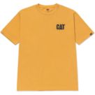 CAT Trademark Short Sleeve Tee Shirt Yellow X Large 44" Chest
