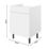 Pragma  1-Door 1-Drawer Matt White 600mm x 590mm x 860mm Flat Packed Kitchen Base Unit