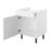 Pragma  1-Door 1-Drawer Matt White 600mm x 590mm x 860mm Flat Packed Kitchen Base Unit