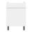 Pragma  1-Door 1-Drawer Matt White 600mm x 590mm x 860mm Flat Packed Kitchen Base Unit
