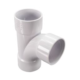 FloPlast  Equal Tees White 40mm 3 Pack