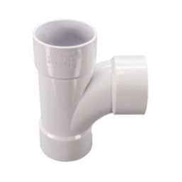 FloPlast  Equal Tees White 40mm 3 Pack