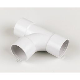 FloPlast  Equal Tees White 40mm 3 Pack