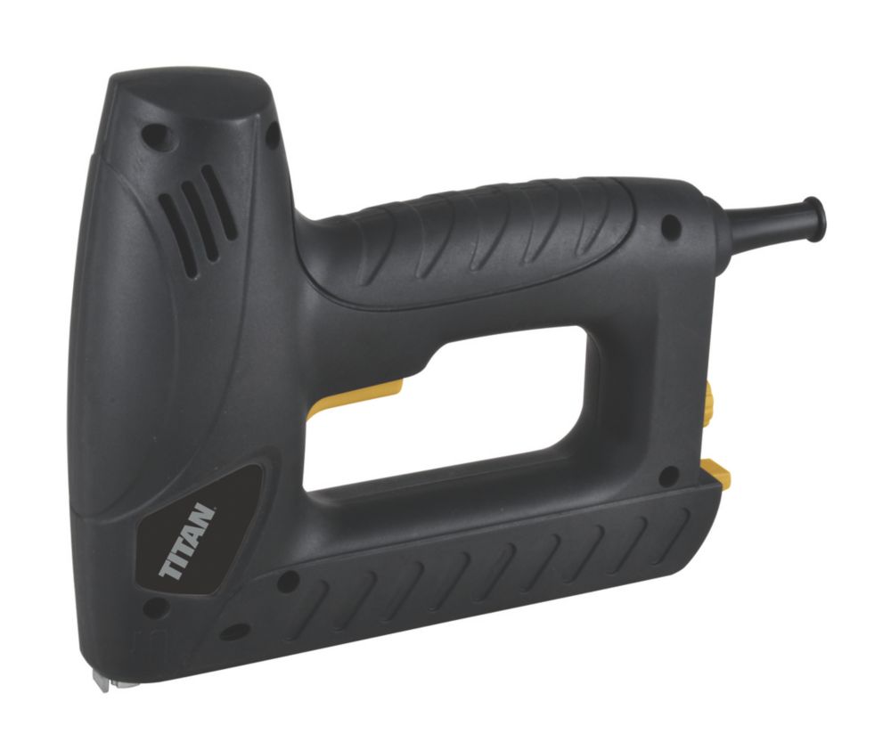 Titan TTB515STP 15mm Second Fix Electric Nail Gun / Stapler 240V - Screwfix