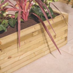 Rowlinson Heritage Rectangular Planter Natural 40cm x 94.5cm x 37cm