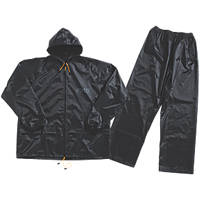 JCB Essential Rain Suit Black Large 44-46" Chest
