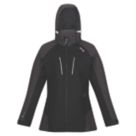 Regatta Calderdale IV Womens Waterproof Jacket Black/Ash Size 10